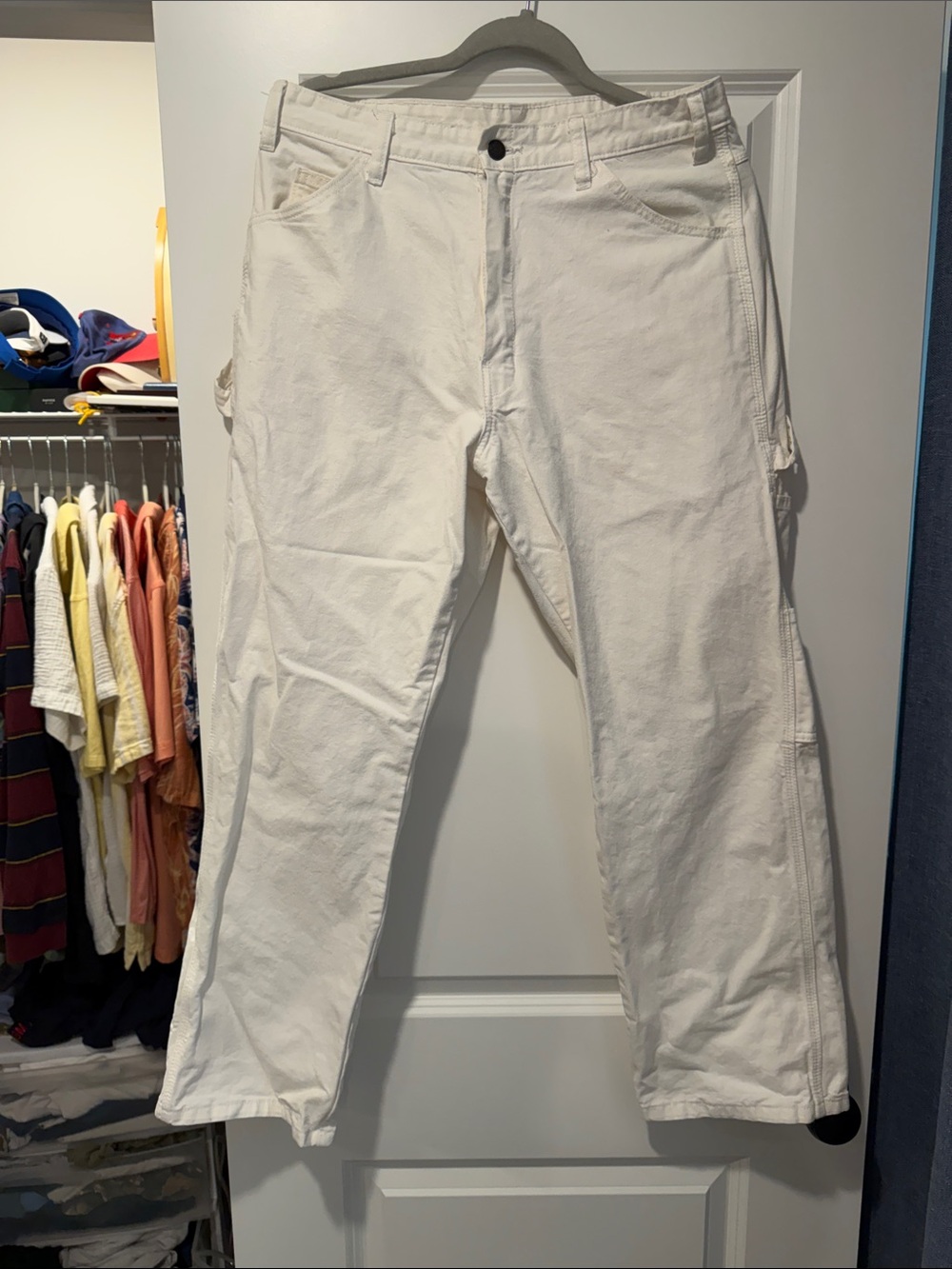White Carpenter Jeans 33x30
